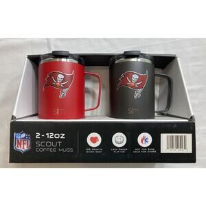 New Simple Modern Tampa Bay Buccaneers Scout Coffee Mugs (2pk, 12 oz), NFL